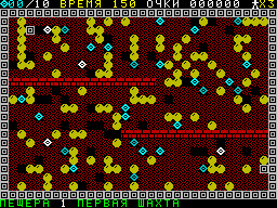 «Алмазы» — хороший клон Boulder Dash для ZX Spectrum, «Специалиста», «Вектора-06Ц» и ПК-01 «Львов» «Алмазы» — хороший клон Boulder Dash для ZX Spectrum, «Специалиста», «Вектора-06Ц» и ПК-01 «Львов»