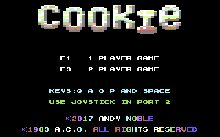 Классическая игра Cookie вышла на Commodore 64 Классическая игра Cookie вышла на Commodore 64