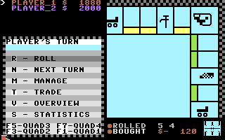 Загнивающий капитализм «Монополии» снова на Commodore 64 Загнивающий капитализм «Монополии» снова на Commodore 64
