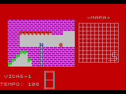 Ognom — старая бродилка по лабиринту на Бейсике для ZX Spectrum Ognom — старая бродилка по лабиринту на Бейсике для ZX Spectrum