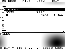 ZX Desk — графическая оболочка для ZX Spectrum