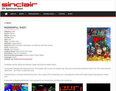 Выход Wonderful Dizzy на ZX Spectrum Next отменён?